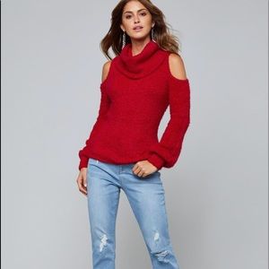 Bebe cold shoulder sweater.